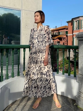 「CELINE」｜「アイテム（ワンピース/ドレス）」を使った、吉田歩美さん（レディース・174cm）の春コーディネート