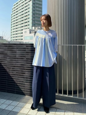 「Liyoca（リヨカ）のアイテム」を使った、吉田歩美さん（レディース・174cm）の春コーディネート