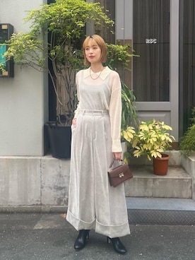 吉田歩美さん(レディース・174cm)の秋コーディネート