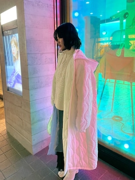 「MIKIO SAKABE（ミキオ サカベ）のアイテム（ワンピース/ドレス）」を使った、lingfwaさん（レディース・159cm）の冬コーディネート