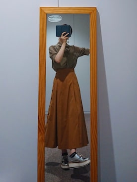 「出勤コーデ」｜「アイテム（その他シューズ）」を使った、こぞうさん（レディース・165cm）の秋コーディネート