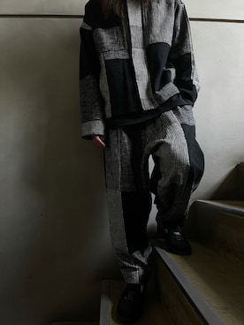 「YANTOR（ヤントル）のアイテム（トップス）」を使った、平岩悠人　吾亦紅さん（メンズ・175cm）の夏コーディネート