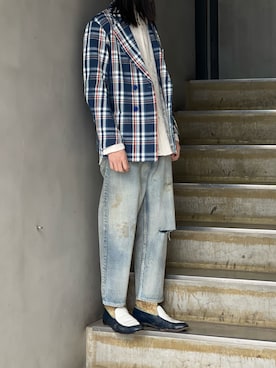 「ancellm」｜「アイテム（ジャケット/アウター）」を使った、平岩悠人　吾亦紅さん（メンズ・175cm）の冬コーディネート
