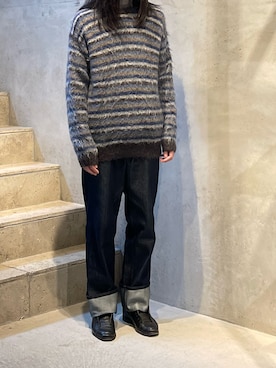 「amber（アンバー）のアイテム」を使った、平岩悠人　吾亦紅さん（メンズ・176cm）の秋コーディネート