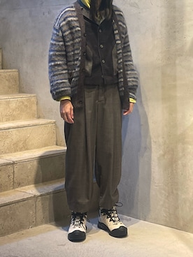 「CLASS（クラス）のアイテム（ジャケット/アウター）」を使った、平岩悠人　吾亦紅さん（メンズ・176cm）の秋コーディネート