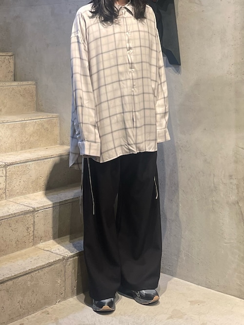 Toironier/トワロニエ/CHECK LOOSE SHIRT
