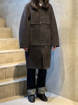 「amber（アンバー）のアイテム」を使った、平岩悠人　吾亦紅さん（メンズ・176cm）の秋コーディネート
