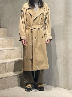 「yoke」｜「アイテム（ジャケット/アウター）」を使った、平岩悠人　吾亦紅さん（メンズ・176cm）の秋コーディネート