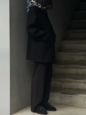 「ROBES&CONFECTIONS（ローブスコンフェクションズ）のアイテム（ジャケット/アウター）」を使った、平岩悠人　吾亦紅さん（メンズ・175cm）の冬コーディネート