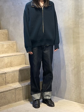 「amber（アンバー）のアイテム」を使った、平岩悠人　吾亦紅さん（メンズ・176cm）の秋コーディネート