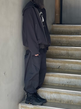 「ancellm」｜「アイテム（ジャケット/アウター）」を使った、平岩悠人　吾亦紅さん（メンズ・176cm）の春コーディネート