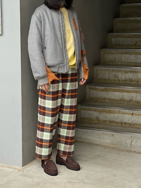 「LEH（レー）のアイテム（ジャケット/アウター）」を使った、平岩悠人　吾亦紅さん（メンズ・175cm）の秋コーディネート