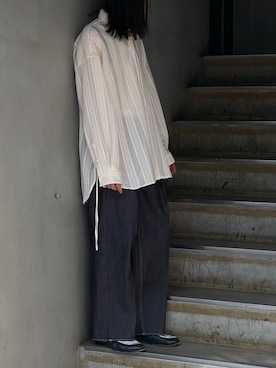 「saby（サバイ）のアイテム」を使った、平岩悠人　吾亦紅さん（メンズ・175cm）の春コーディネート