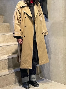 「amber（アンバー）のアイテム」を使った、平岩悠人　吾亦紅さん（メンズ・176cm）の冬コーディネート