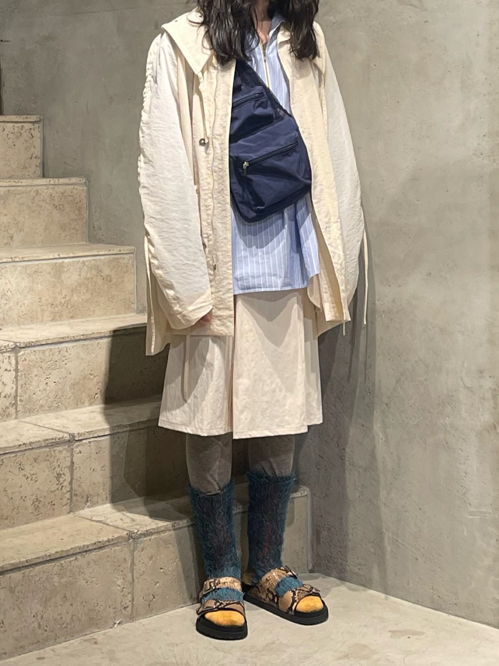 アマチamachi. ジャケットポンチョ