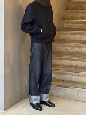 「amber（アンバー）のアイテム」を使った、平岩悠人　吾亦紅さん（メンズ・175cm）の冬コーディネート