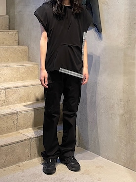 「KIKO KOSTADINOV（キコ コスタディノフ）のアイテム（パンツ）」を使った、平岩悠人　吾亦紅さん（メンズ・176cm）の冬コーディネート