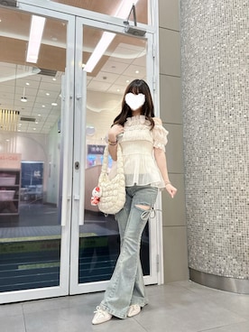 「アイテム（ビジネスバッグ）」を使った、kira224さん（レディース・155cm）の秋コーディネート