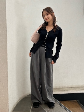 小島菜緒さん（レディース・155cm）の冬コーディネート