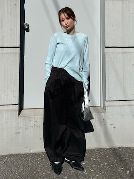 小島菜緒さん（レディース・155cm）の冬コーディネート