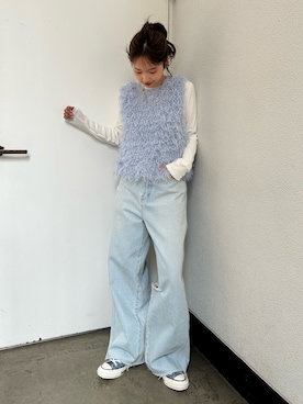 小島菜緒さん（レディース・155cm）の春コーディネート