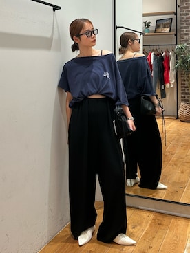 小島菜緒さん(レディース・155cm)の春コーディネート