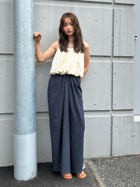 小島菜緒さん（レディース・155cm）の夏コーディネート