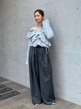 小島菜緒さん(レディース・155cm)の夏コーディネート