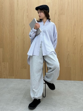 小島菜緒さん（レディース・155cm）の冬コーディネート