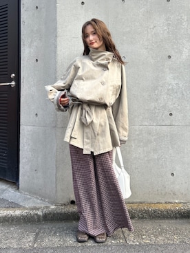 小島菜緒さん(レディース・155cm)の夏コーディネート