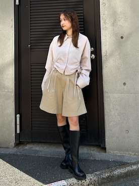 小島菜緒さん（レディース・155cm）の冬コーディネート