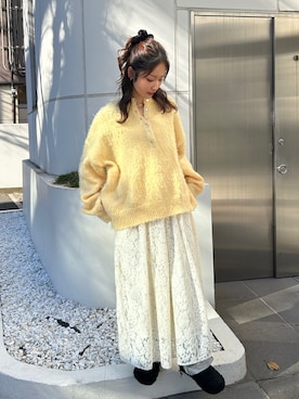 小島菜緒さん（レディース・155cm）の冬コーディネート