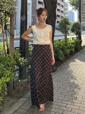 小島菜緒さん（レディース・155cm）の夏コーディネート