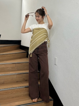 小島菜緒さん(レディース・155cm)の春コーディネート