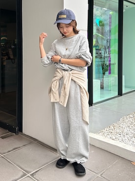 小島菜緒さん（レディース・155cm）の冬コーディネート