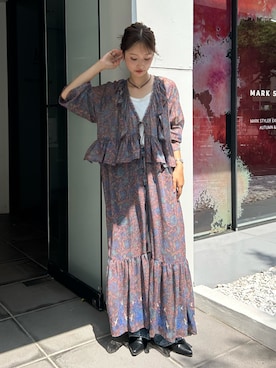 「Ungrid（アングリッド）のアイテム」を使った、小島菜緒さん（レディース・155cm）の夏コーディネート