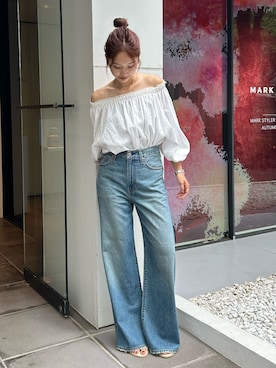 小島菜緒さん(レディース・155cm)の夏コーディネート