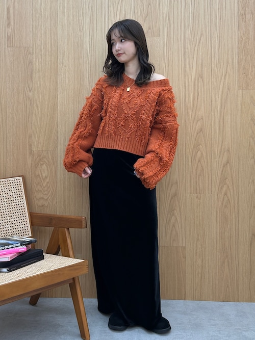 フィットベロアスカート（スカート）｜Ungrid（アングリッド）の