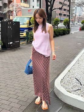 小島菜緒さん（レディース・155cm）の春コーディネート