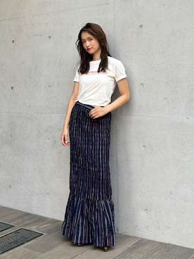 小島菜緒さん(レディース・155cm)の夏コーディネート