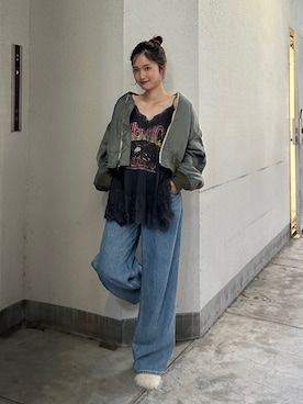 小島菜緒さん(レディース・155cm)の夏コーディネート