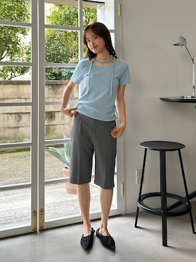 小島菜緒さん(レディース・155cm)の夏コーディネート