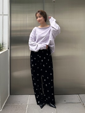 小島菜緒さん(レディース・155cm)の秋コーディネート
