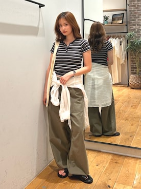 小島菜緒さん(レディース・155cm)の春コーディネート