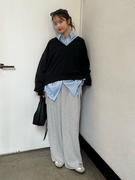 小島菜緒さん（レディース・155cm）の春コーディネート