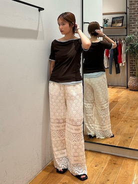 小島菜緒さん(レディース・155cm)の春コーディネート