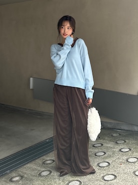 小島菜緒さん(レディース・155cm)の秋コーディネート