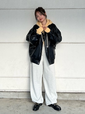 小島菜緒さん（レディース・155cm）の冬コーディネート