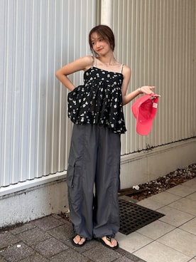 小島菜緒さん(レディース・155cm)の夏コーディネート