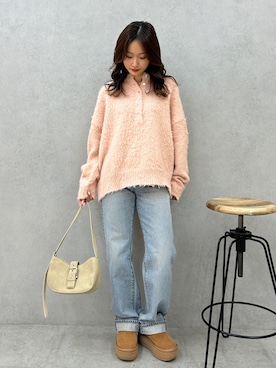 小島菜緒さん（レディース・155cm）の冬コーディネート